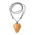 Bone pendant necklace, 'Coyote Song' - Carved Bone Pendant Necklace with Coyote Made in Indonesia thumbail