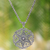 Sterling silver pendant necklace, 'Bouquet of Hearts' - Indonesian Handcrafted Lacy Sterling Silver Heart Necklace (image 2) thumbail