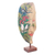 Wood mask, 'Forest Beauty' - Hibiscus Wood Mask of Woman with Forest and Bird Motif (image 2c) thumbail