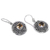 Citrine dangle earrings, 'Balinese Aura' - Sterling Silver Fair Trade Citrine Earrings from Bali (image 2b) thumbail