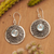 Blue topaz dangle earrings, 'Balinese Aura' - Traditional Balinese Silver Earrings with Blue Topaz (image 2) thumbail