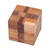 Teak wood puzzle, 'Cube Quiz' - Reclaimed Teak Wood Puzzle Cube from Bali (image 2b) thumbail