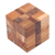 Teak wood puzzle, 'Cube Quiz' - Reclaimed Teak Wood Puzzle Cube from Bali