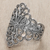 Sterling silver cocktail ring, 'Flower Crown' - Hand Crafted Indonesian Sterling Silver Ring (image 2b) thumbail