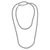 Sterling silver chain necklace, 'Precious Rope' - Handcrafted Sterling Silver Balinese Long Chain Necklace thumbail
