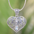 Blue topaz pendant necklace, 'Tears from the Heart' - Artisan Crafted Balinese Blue Topaz Heart Necklace