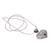 Garnet pendant necklace, 'Tears from the Heart' - Balinese Fair Trade Garnet Heart Necklace (image 2b) thumbail