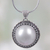 Cultured mabe pearl pendant necklace, 'Full Moon's Glow' - Cultured Mabe Pearl Sterling Silver Pendant Necklace (image 2) thumbail