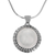 Cultured mabe pearl pendant necklace, 'Full Moon's Glow' - Cultured Mabe Pearl Sterling Silver Pendant Necklace thumbail