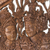Wood relief panel, 'Rama and Sita's True Love' - Sita and Rama Relief Panel Wall Sculpture from Bali