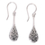 Sterling silver dangle earrings, 'Maraca' - Sterling Silver Handmade Dangle Earrings from Bali (image 2a) thumbail