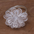 Sterling silver filigree cocktail ring, 'Sterling Jasmine' - Hand Made Sterling Silver Cocktail Ring Floral Indonesia (image 2b) thumbail