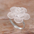 Sterling silver filigree cocktail ring, 'Hopeful Lotus' - Hand Made Sterling Silver Filigree Cocktail Ring (image 2b) thumbail