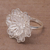 Sterling silver cocktail ring, 'Waribang Cloud' - Sterling Silver Cocktail Floral Filigree Ring from Indonesia (image 2) thumbail