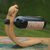 Wood wine bottle holder, 'Brown Balinese Turtle' - Balinese Sea Turtle Brown Wood Wine Bottle Holder (image 2) thumbail