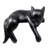 Wood statuette, 'Kintamani Dog' - Black Wood Sleeping Dog Statuette from Suar Wood thumbail