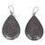 Sterling silver dangle earrings, 'Buddha's Curls' - Buddha Theme Sterling Silver Earrings Handcrafted in Bali