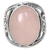 Rose quartz cocktail ring, 'Pink Moon' - Hand Crafted Sterling Silver Ring from Indonesia (image 2a) thumbail