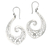 Sterling silver dangle earrings, 'Fern Beauty' - Handmade Sterling Silver Floral Dangle Earrings from Bali