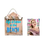 Wood coat rack, 'Life is Better at the Beach' - Beach and Nautical Distressed Wood Coat Rack from Indonesia