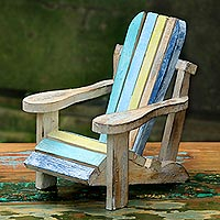 Wood decorative accent, Beach Chair