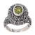 Peridot cocktail ring, 'Ornate Jungle Wreath' - Ornate Balinese Sterling Silver Ring with Peridot thumbail