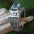 Blue topaz cocktail ring, 'Noble Princess' - Blue Topaz Ring Crafted in Bali of Sterling Silver (image 2) thumbail