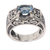 Blue topaz cocktail ring, 'Noble Princess' - Blue Topaz Ring Crafted in Bali of Sterling Silver (image 2b) thumbail