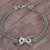 Sterling silver chain bracelet, 'Infinity Mosaic' - Hand Made Sterling Silver Chain Bracelet from Indonesia (image 2) thumbail