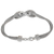 Sterling silver chain bracelet, 'Infinity Mosaic' - Hand Made Sterling Silver Chain Bracelet from Indonesia (image 2c) thumbail