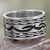 Sterling silver band ring, 'Kuta Wave' - Hand Made Sterling Silver Band Ring from Indonesia (image 2) thumbail