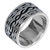 Sterling silver band ring, 'Kuta Wave' - Hand Made Sterling Silver Band Ring from Indonesia (image 2b) thumbail