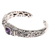 Amethyst cuff bracelet, 'Sacred Garden in Purple' - Amethyst and Sterling Silver Cuff Bracelet from Indonesia (image 2b) thumbail