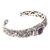 Amethyst cuff bracelet, 'Sacred Garden in Purple' - Amethyst and Sterling Silver Cuff Bracelet from Indonesia (image 2c) thumbail