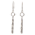 Sterling silver dangle earrings, 'Bamboo Stalk' - Engraved Bamboo Motif 925 Sterling Silver Dangle Earrings thumbail