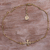 Gold plated sterling silver pendant bracelet, 'Gold Cross' - Hancrafted 14k Gold Vermeil Balinese Cross Them Bracelet