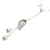 Cultured pearl Y necklace, 'Droplets' - Women's 925 Cultured Pearl Y Necklace from Indonesia