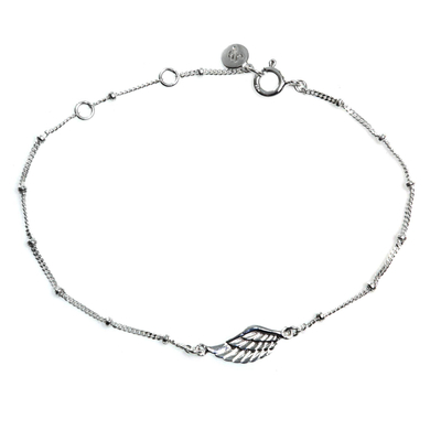 Handmade Sterling Silver Pendant Bracelet from Indonesia