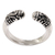 Sterling silver wrap ring, 'Twin Buds' - Hand Made Sterling Silver Wrap Ring from Indonesia (image 2a) thumbail