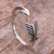 Sterling silver wrap ring, 'Silver Arrow' - Sterling Silver Arrow Engraved Wrap Ring from Indonesia thumbail