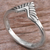 Sterling silver band ring, 'Dove Wing' - Hand Made Sterling Silver Band Ring from Indonesia