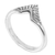 Sterling silver band ring, 'Dove Wing' - Hand Made Sterling Silver Band Ring from Indonesia (image 2c) thumbail