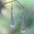 Cultured pearl dangle earrings, 'Borobudur Trumpet' - Cultured Pearl Sterling Silver Dangle Earrings Indonesia (image 2) thumbail