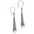 Cultured pearl dangle earrings, 'Borobudur Trumpet' - Cultured Pearl Sterling Silver Dangle Earrings Indonesia thumbail