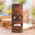 Wood mask, 'Papua Shield in Brown' - Hand Carved Wood Papua Wall Mask Brown from Indonesia (image 2) thumbail