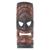 Holzmaske - Handgeschnitzte Papua-Wandmaske aus braunem Holz aus Indonesien