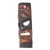 Wood mask, 'Papua Shield in Brown' - Hand Carved Wood Papua Wall Mask Brown from Indonesia