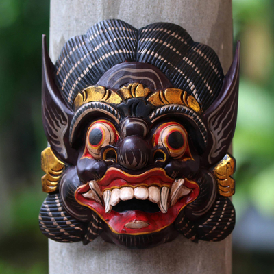 Wood mask, Balinese Barong