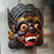 Wood mask, 'Balinese Barong' - Hand-Carved Wood Mask of Barong from Balinese Mythology (image 2c) thumbail