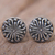 Sterling silver stud earrings, 'Bali Whirlpool' - Sterling Silver Round Stud Earrings from Indonesia